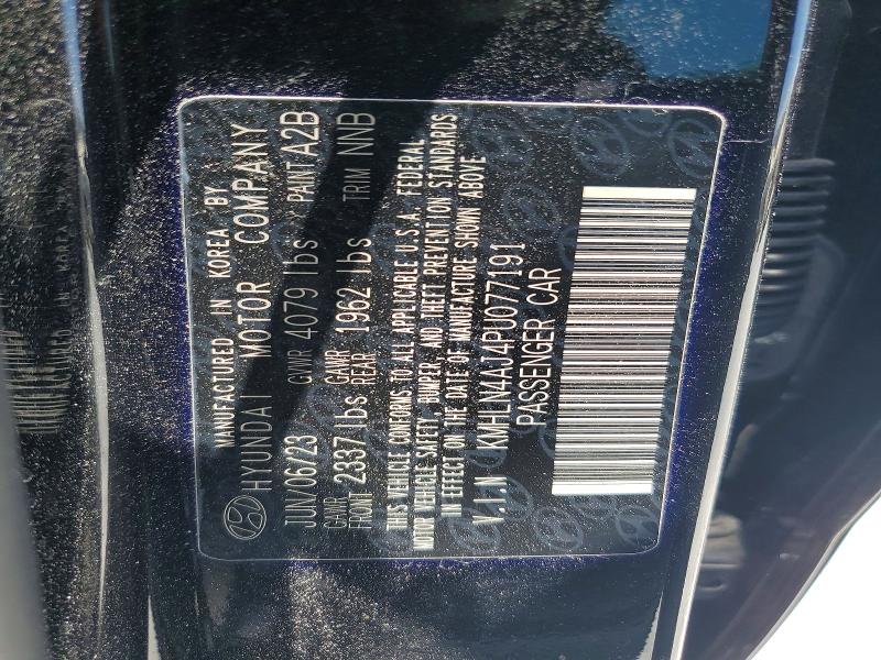 56416906 :رقم المزاد ، KMHLN4AJ4PU077191 vin ، 2023 Hyundai Elantra مزاد بيع
