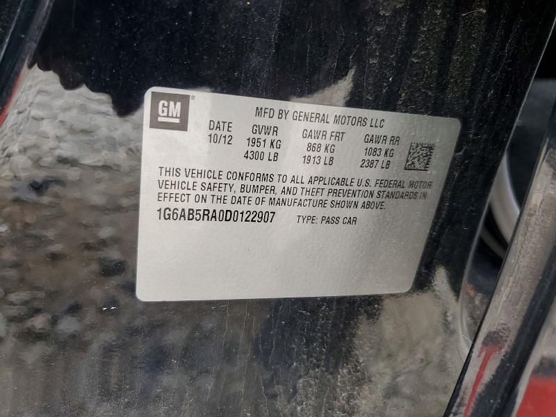 Продажа на аукционе авто 2013 Cadillac Ats, vin: 1G6AB5RA0D0122907, номер лота: 56991566