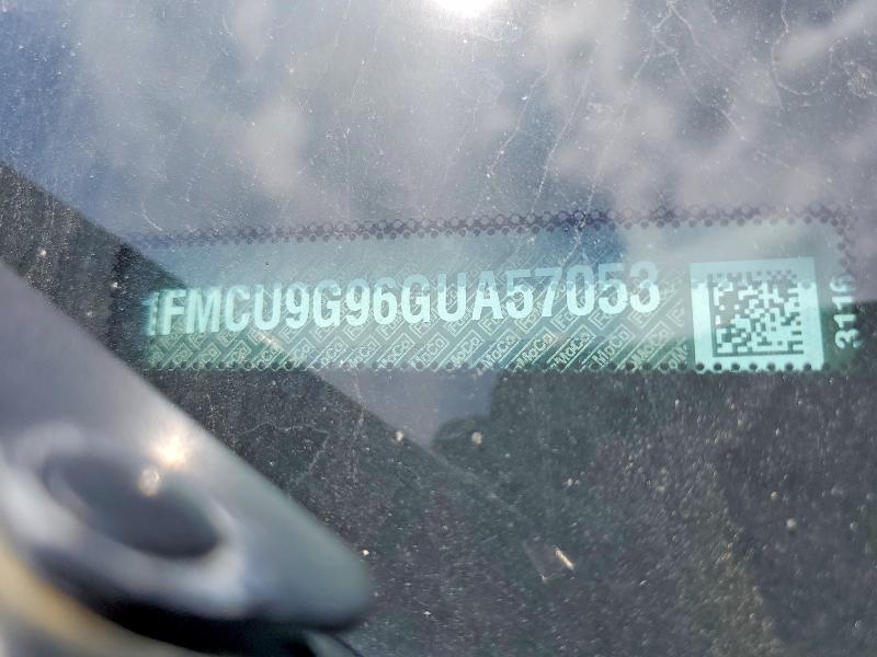55969676 :رقم المزاد ، 1FMCU9G96GUA57053 vin ، 2016 Ford Escape مزاد بيع