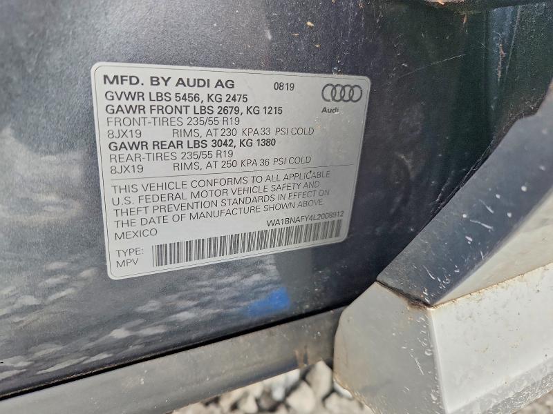 Продажа на аукционе авто 2020 Audi Q5, vin: WA1BNAFY4L2008912, номер лота: 56427636