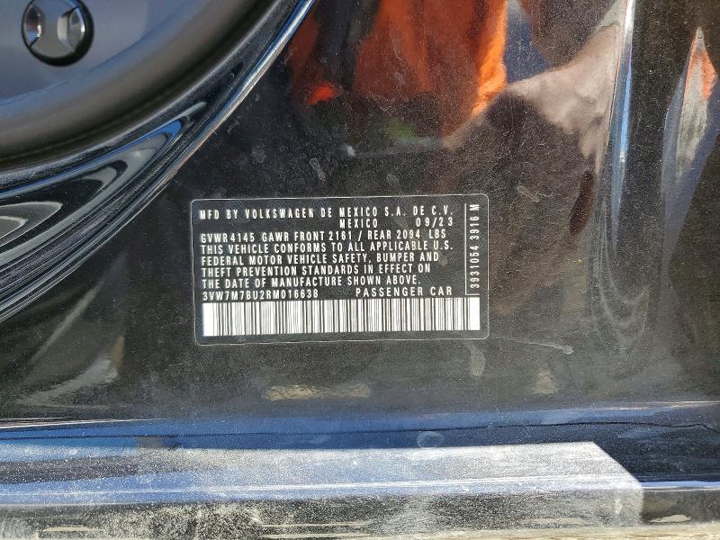 58246396 :رقم المزاد ، 3VW7M7BU2RM016638 vin ، 2024 Volkswagen Jetta مزاد بيع