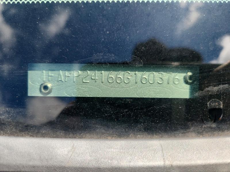 58230106 :رقم المزاد ، 1FAFP24166G160376 vin ، 2006 Ford Five Hundred مزاد بيع