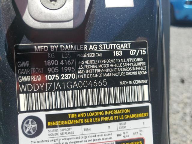 Продажа на аукционе авто 2016 Mercedes-benz Amg Gt, vin: WDDYJ7JA1GA004665, номер лота: 56307666