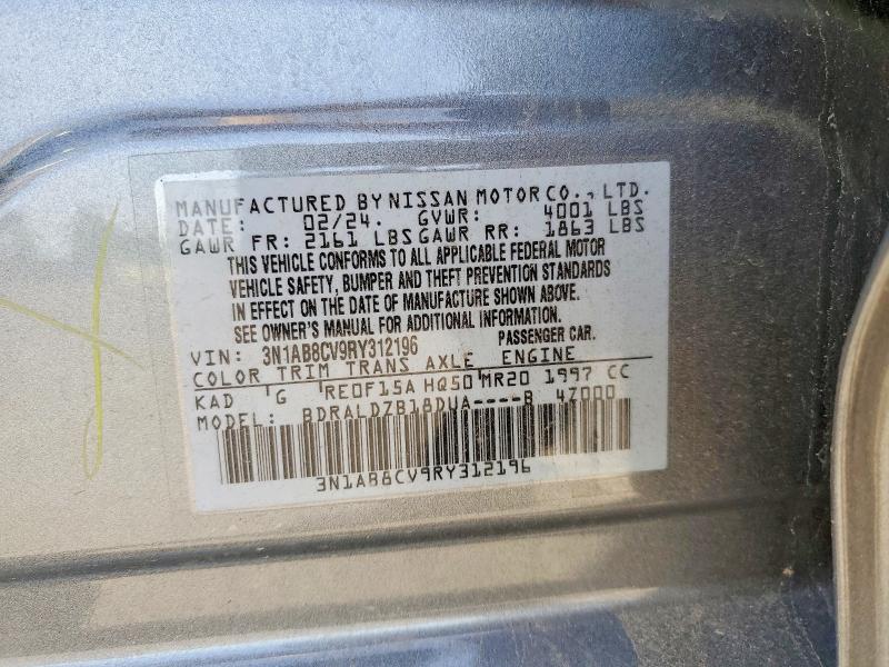 Продаж на аукціоні авто 2024 Nissan Sentra, vin: 3N1AB8CV9RY312196, номер лоту: 56047936