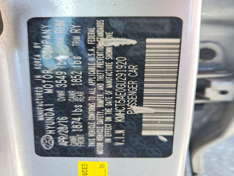 Aukcja sprzedaży 2016 Hyundai Accent, vin: KMHCT5AE0GU291920, numer aukcji: 55579656