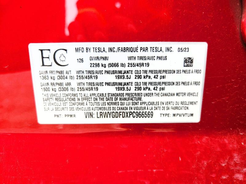 Продаж на аукціоні авто 2023 Tesla Model Y, vin: LRWYGDFDXPC966569, номер лоту: 55709106