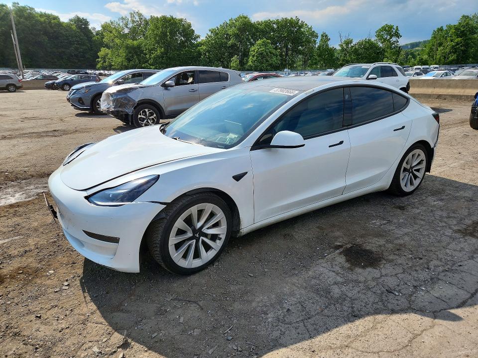 2021 Tesla Model 3 მანქანა იყიდება აუქციონზე, vin: 5YJ3E1EB7MF047435, აუქციონის ნომერი: 57902666
