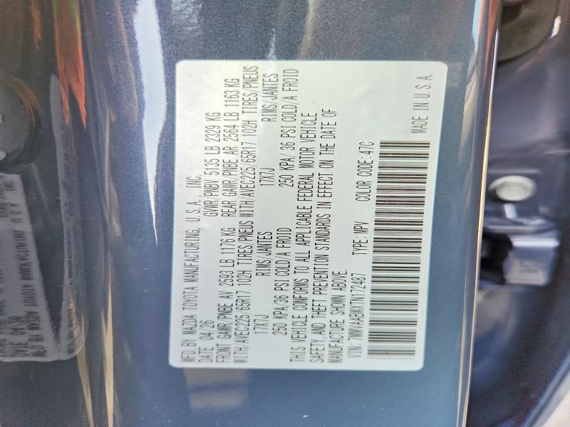 56946446 :رقم المزاد ، 7MMVAABWXTN172487 vin ، 2026 Mazda Cx-50 مزاد بيع