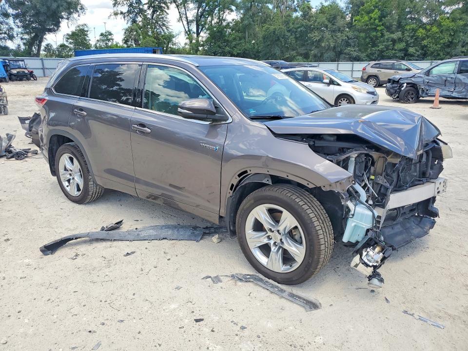 2015 Toyota Highlander Hybrid მანქანა იყიდება აუქციონზე, vin: 5TDDCRFH8FS008489, აუქციონის ნომერი: 57683886