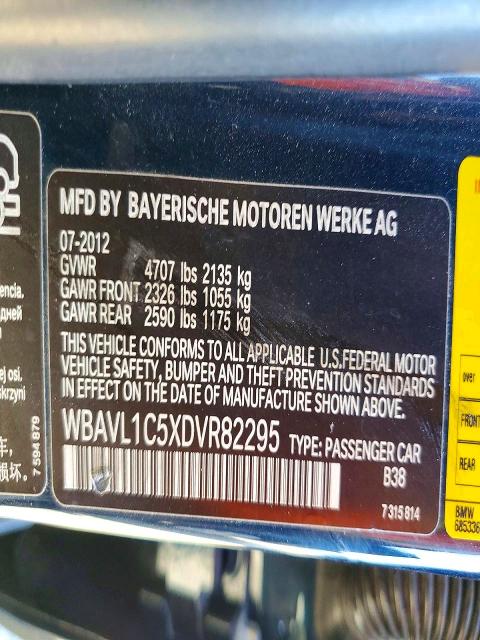 Продажа на аукционе авто 2013 Bmw X1, vin: WBAVL1C5XDVR82295, номер лота: 55582906