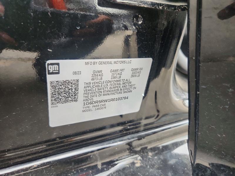 2024 Cadillac Ct5-v მანქანა იყიდება აუქციონზე, vin: 1G6DR5RW1R0103794, აუქციონის ნომერი: 56160666