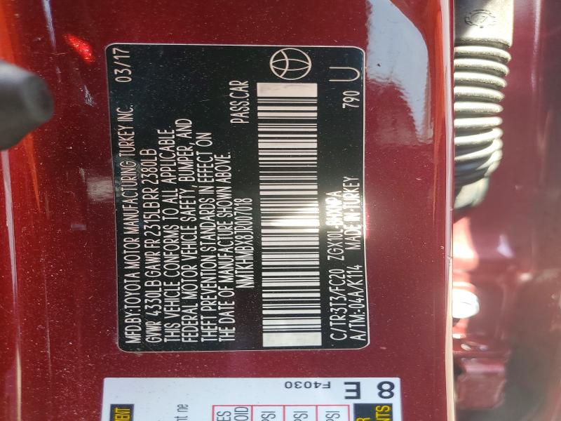 Продаж на аукціоні авто 2018 Toyota C-hr, vin: NMTKHMBX8JR007018, номер лоту: 56957966