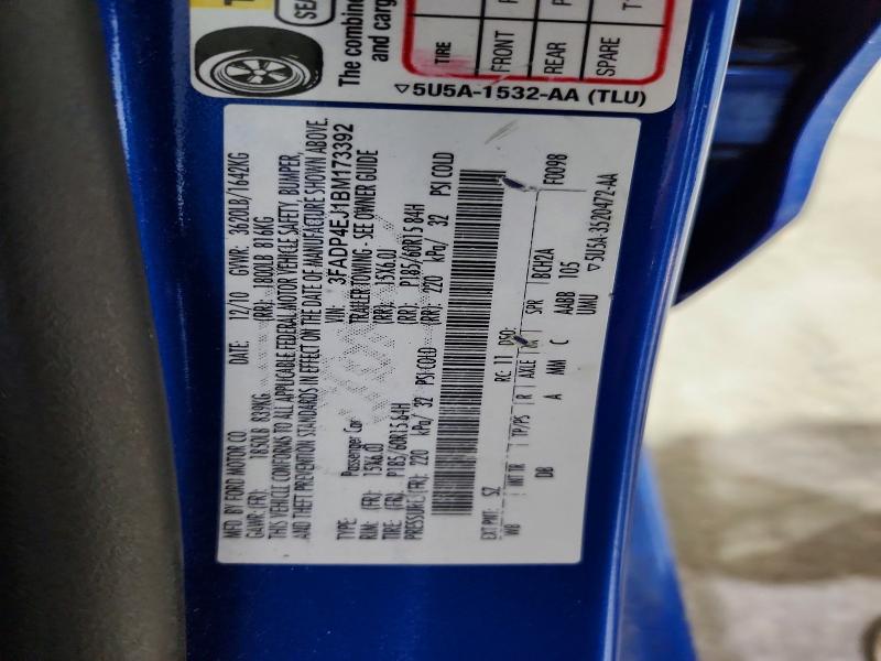 59101006 :رقم المزاد ، 3FADP4EJ1BM173392 vin ، 2011 Ford Fiesta مزاد بيع
