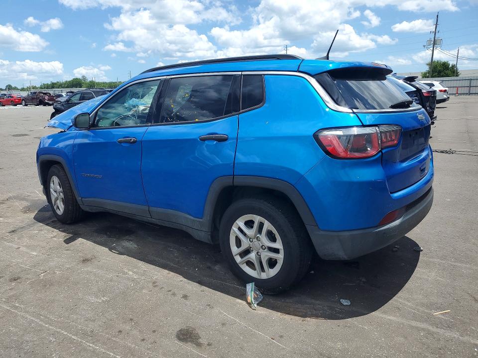 Продаж на аукціоні авто 2020 Jeep Compass, vin: 3C4NJCAB0LT122837, номер лоту: 57726836