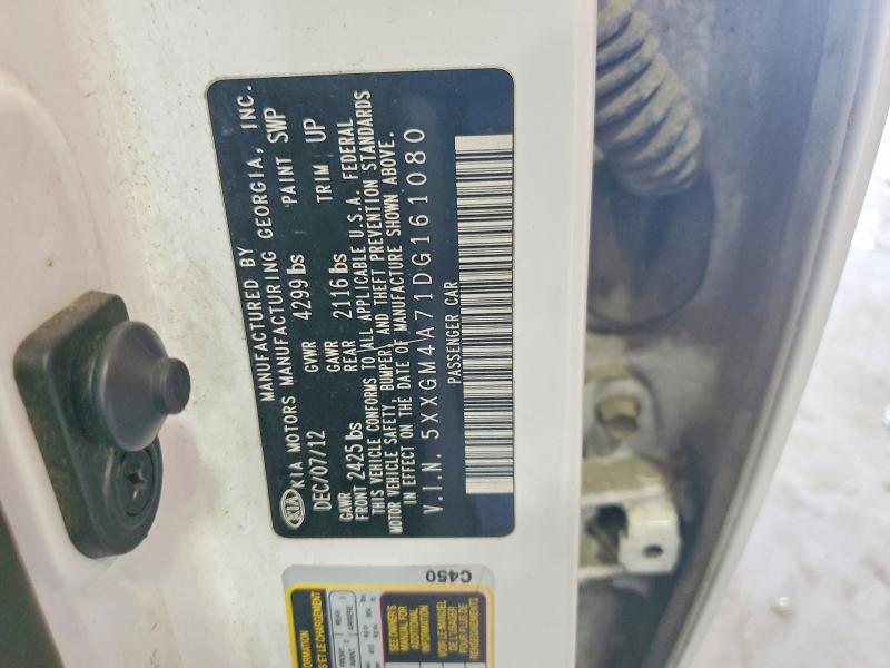 Aukcja sprzedaży 2013 Kia Optima, vin: 5XXGM4A71DG161080, numer aukcji: 56257486