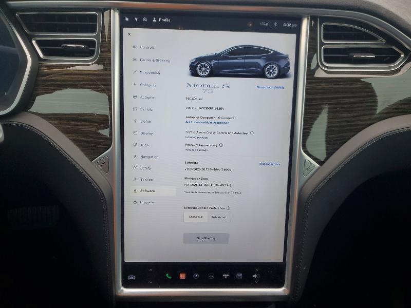 Продажа на аукционе авто 2016 Tesla Model S, vin: 5YJSA1E10GF145354, номер лота: 54710526