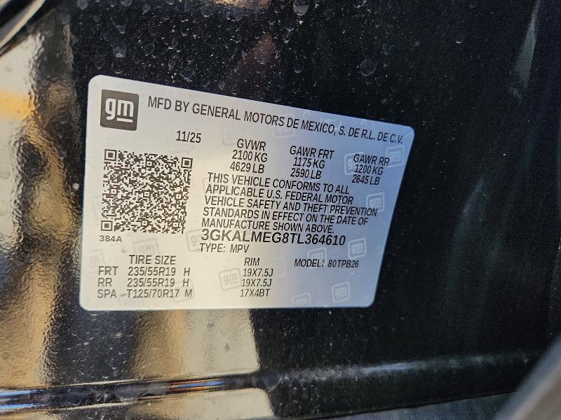 Aukcja sprzedaży 2026 Gmc Terrain, vin: 3GKALMEG8TL364610, numer aukcji: 59128836