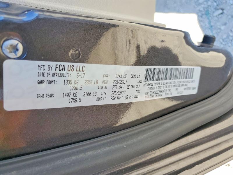 2017 Dodge Grand Caravan მანქანა იყიდება აუქციონზე, vin: 2C4RDGCG3HR814710, აუქციონის ნომერი: 57374216