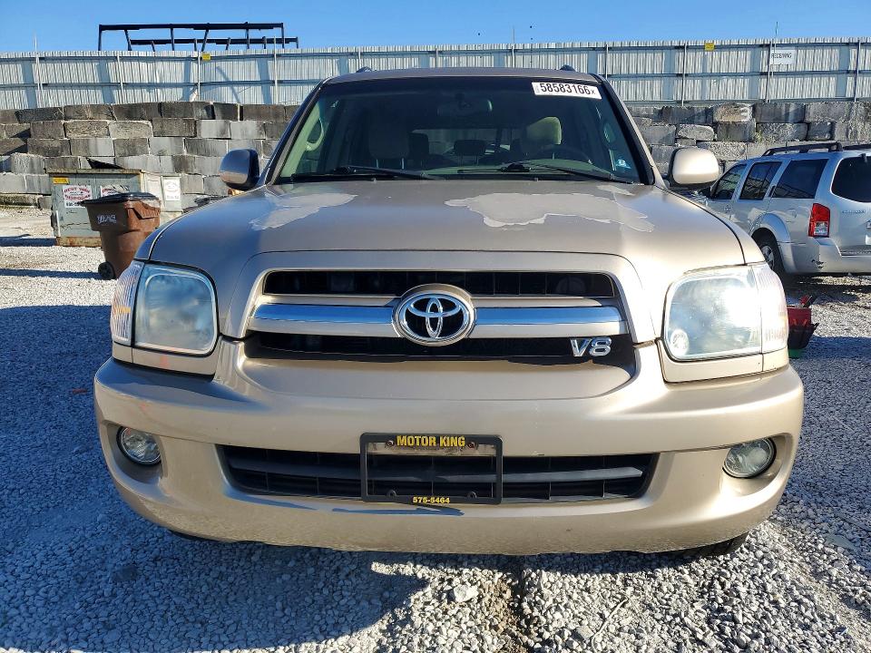 2005 Toyota Sequoia მანქანა იყიდება აუქციონზე, vin: 5TDBT44A15S238289, აუქციონის ნომერი: 58583166