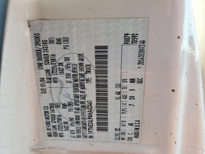 Aukcja sprzedaży 2004 Ford Econoline, vin: 1FTNE24L94HA42441, numer aukcji: 56115746