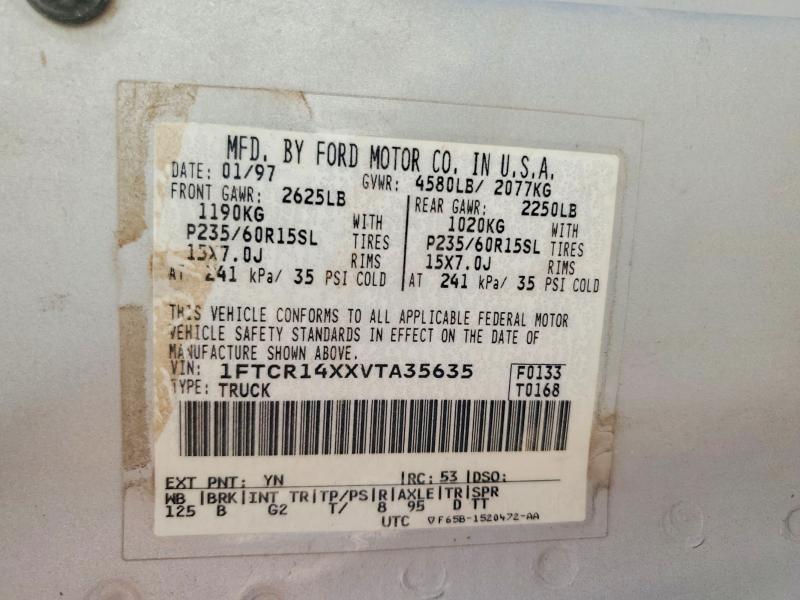 Продаж на аукціоні авто 1997 Ford Ranger, vin: 1FTCR14XXVTA35635, номер лоту: 56338926