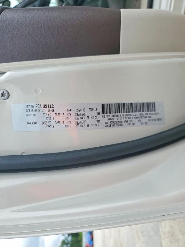 57682486 :رقم المزاد ، 2C4RC1BGXHR613792 vin ، 2017 Chrysler Pacifica مزاد بيع