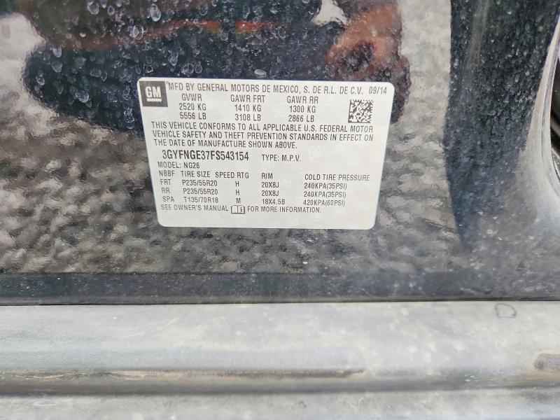 Продажа на аукционе авто 2015 Cadillac Srx, vin: 3GYFNGE37FS543154, номер лота: 56496886
