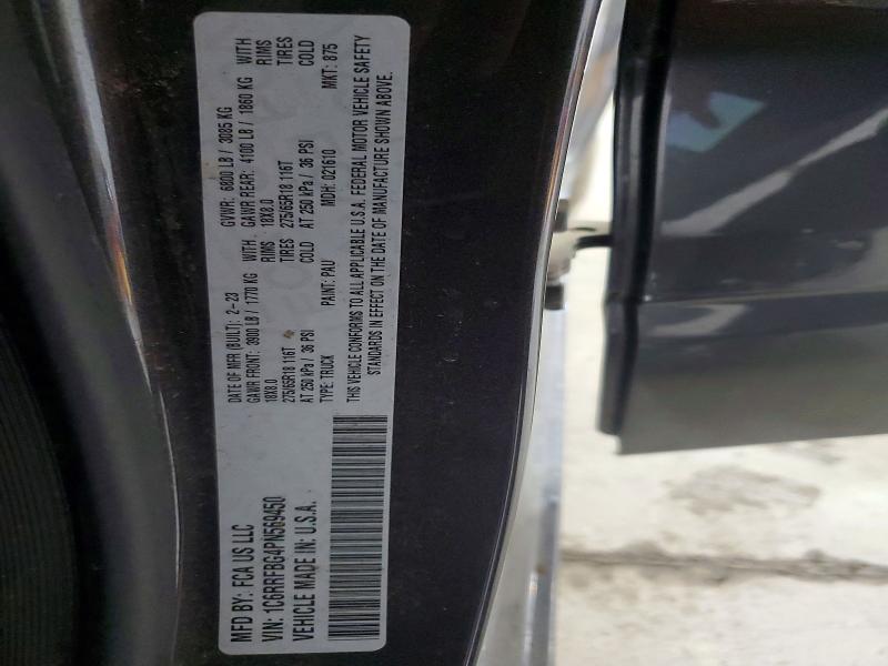 55612726 :رقم المزاد ، 1C6RRFBG4PN569450 vin ، 2023 Ram 1500 مزاد بيع