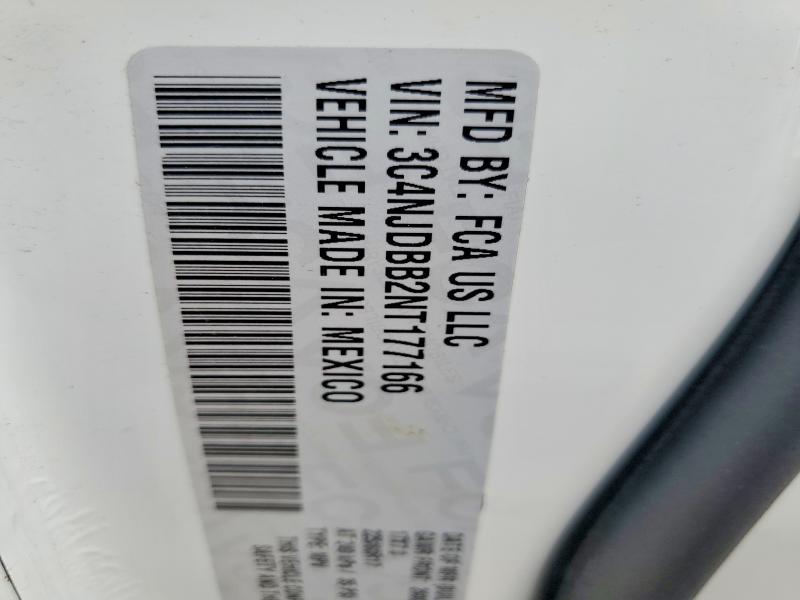 Продаж на аукціоні авто 2022 Jeep Compass, vin: 3C4NJDBB2NT177166, номер лоту: 57253736
