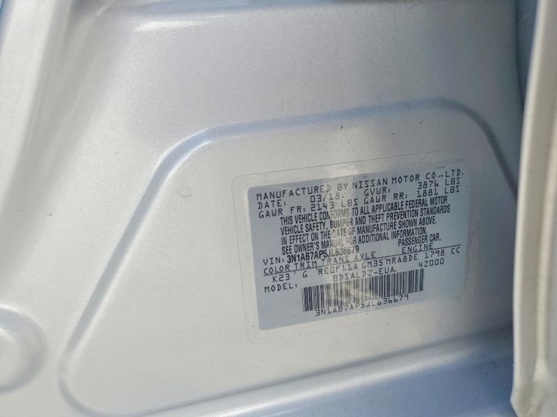 Aukcja sprzedaży 2018 Nissan Sentra, vin: 3N1AB7AP5JL636679, numer aukcji: 95587295