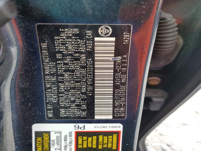 Aukcja sprzedaży 2014 Toyota Camry, vin: 4T1BF1FK5EU323154, numer aukcji: 55430096