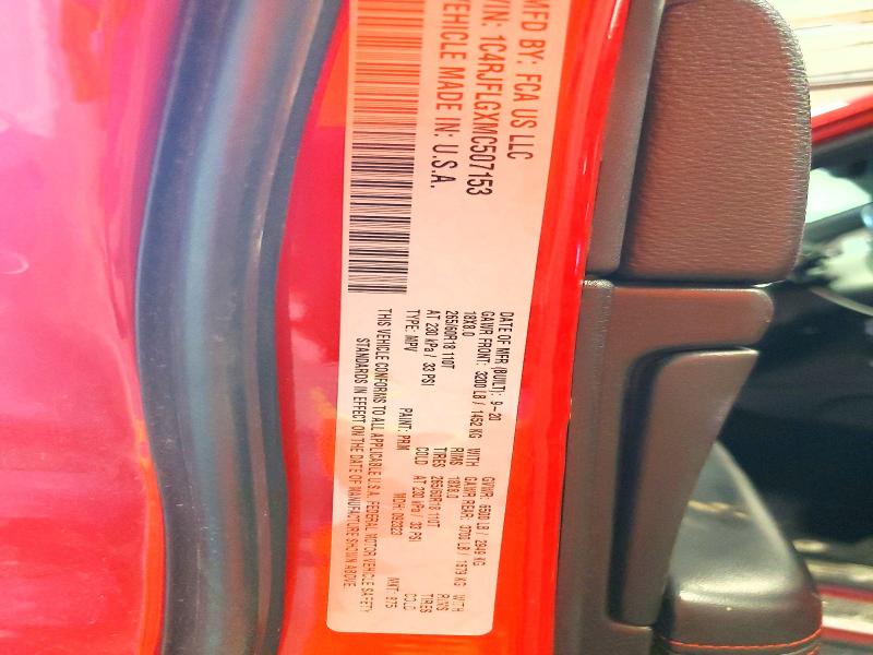 59167846 :رقم المزاد ، 1C4RJFLGXMC507153 vin ، 2021 Jeep Grand Cherokee مزاد بيع
