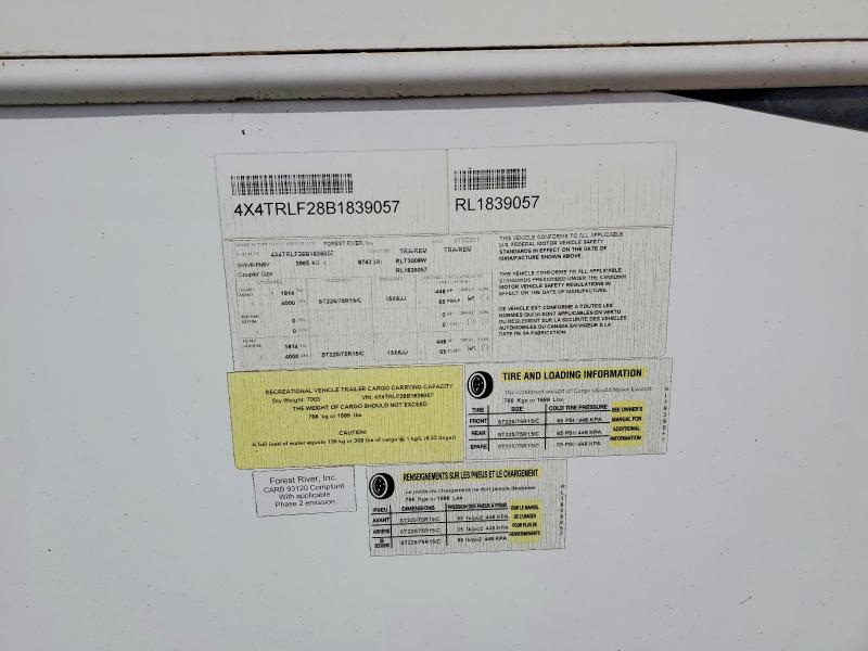 Продаж на аукціоні авто 2011 Rockwood Trailer, vin: 4X4TRLF28B1839057, номер лоту: 58284766