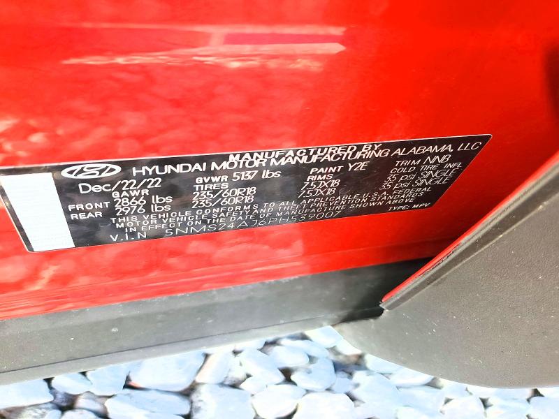 Продажа на аукционе авто 2023 Hyundai Santa Fe, vin: 5NMS24AJ6PH539007, номер лота: 58053016