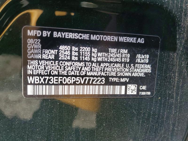 Продажа на аукционе авто 2023 Bmw X1, vin: WBX73EF06P5V77223, номер лота: 55942646
