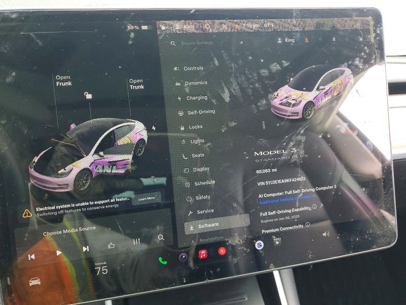Продаж на аукціоні авто 2019 Tesla Model 3, vin: 5YJ3E1EA9KF424612, номер лоту: 57885376