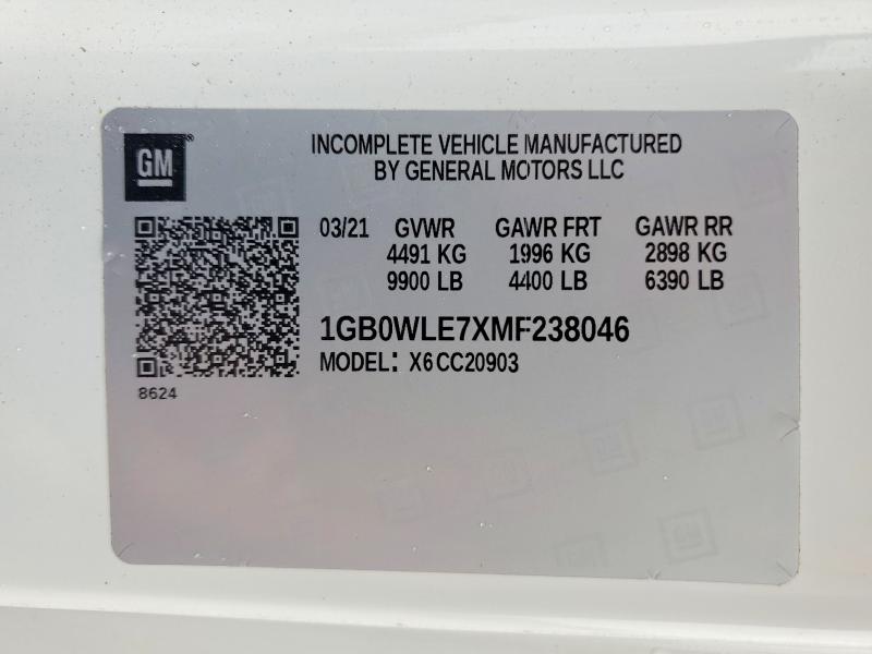 2021 Chevrolet Silverado მანქანა იყიდება აუქციონზე, vin: 1GB0WLE7XMF238046, აუქციონის ნომერი: 56486136