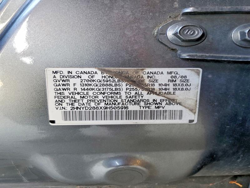 Продаж на аукціоні авто 2009 Acura Mdx, vin: 2HNYD288X9H505916, номер лоту: 56346916