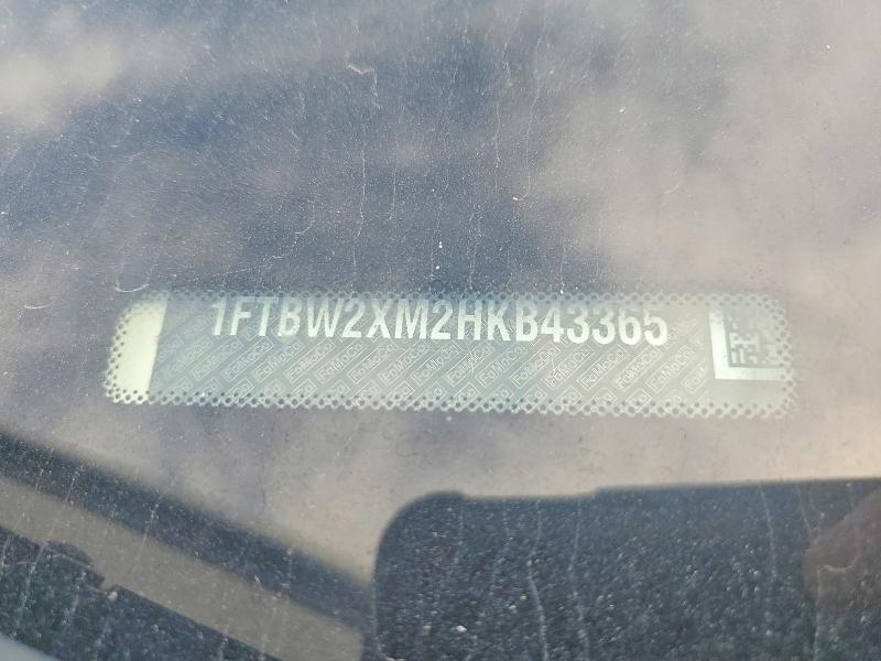 57088986 :رقم المزاد ، 1FTBW2XM2HKB43365 vin ، 2017 Ford Transit مزاد بيع