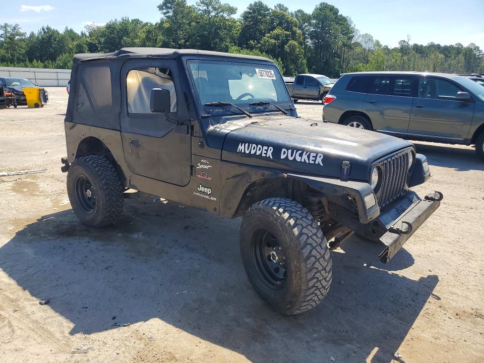 58778226 :رقم المزاد ، 1J4FA49S0YP707891 vin ، 2000 Jeep Wrangler / Tj مزاد بيع