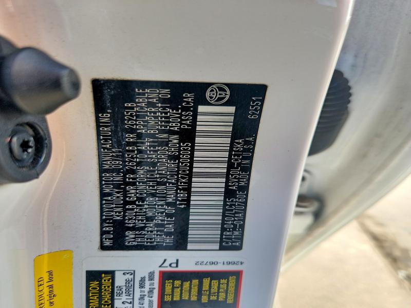 Aukcja sprzedaży 2012 Toyota Camry, vin: 4T1BF1FK7CU506035, numer aukcji: 55891366