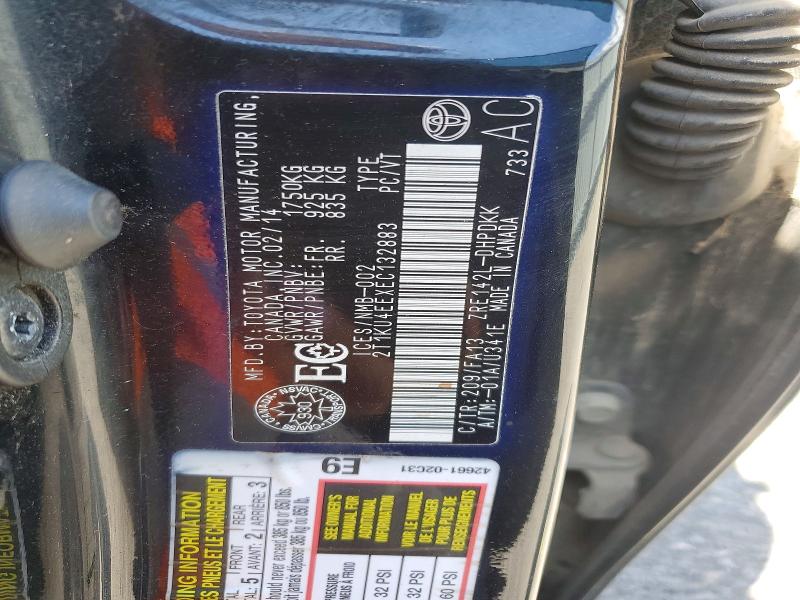 58493736 :رقم المزاد ، 2T1KU4EEXEC132883 vin ، 2014 Toyota Matrix مزاد بيع