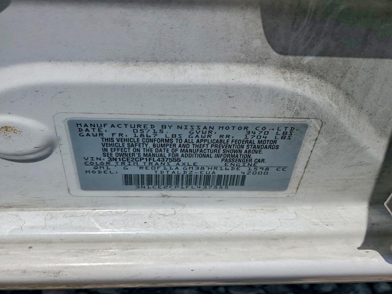 Продаж на аукціоні авто 2015 Nissan Versa Note, vin: 3N1CE2CP1FL437555, номер лоту: 58512686