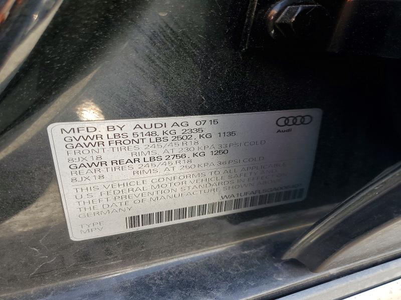 Продаж на аукціоні авто 2016 Audi A4 Allroad, vin: WA1UFAFL5GA006401, номер лоту: 55710656