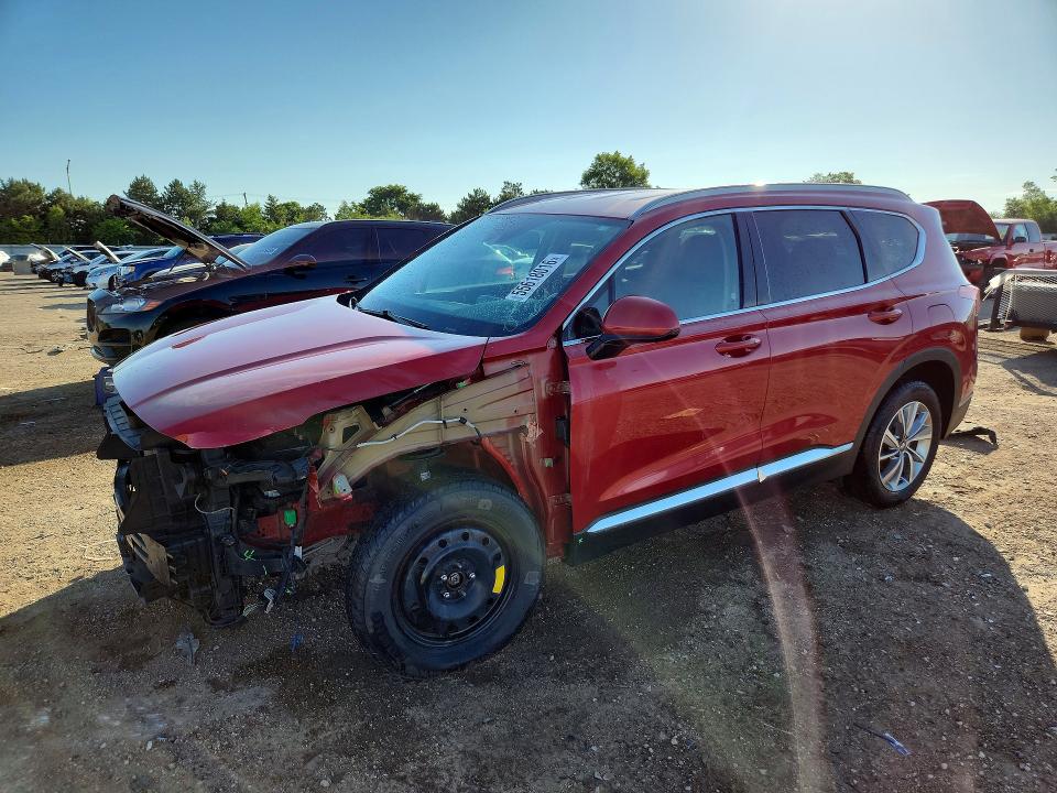 2019 Hyundai Santa Fe მანქანა იყიდება აუქციონზე, vin: 5NMS3CADXKH058056, აუქციონის ნომერი: 55618016