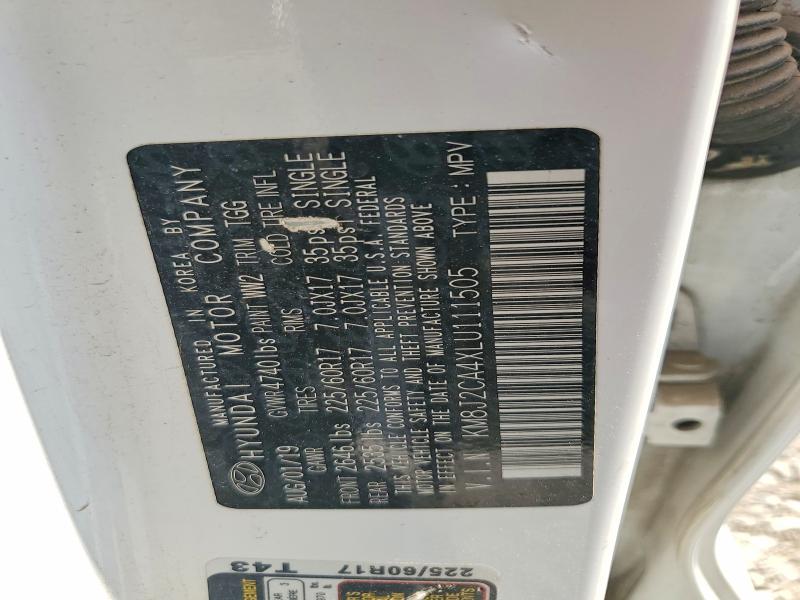 Продажа на аукционе авто 2020 Hyundai Tucson, vin: KM8J2CA4XLU111505, номер лота: 58309206