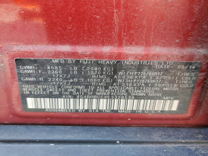 Aukcja sprzedaży 2014 Subaru Outback, vin: 4S4BRBCCXE3328530, numer aukcji: 56349426