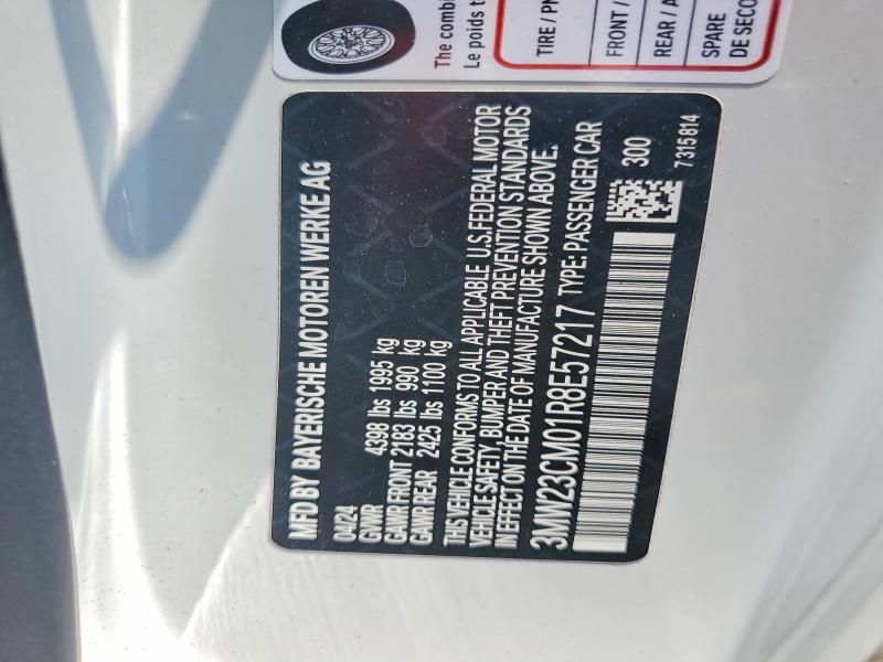 59081376 :رقم المزاد ، 3MW23CM01R8E57217 vin ، 2024 Bmw 230i مزاد بيع