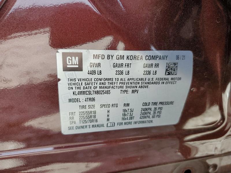 Aukcja sprzedaży 2022 Buick Encore Gx, vin: KL4MMCSL7NB025465, numer aukcji: 58714066