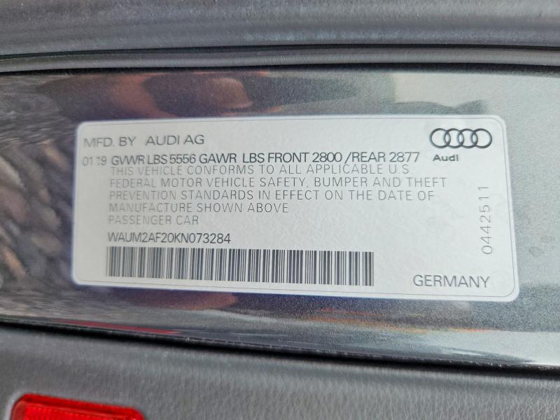Aukcja sprzedaży 2019 Audi A6, vin: WAUM2AF20KN073284, numer aukcji: 57484276